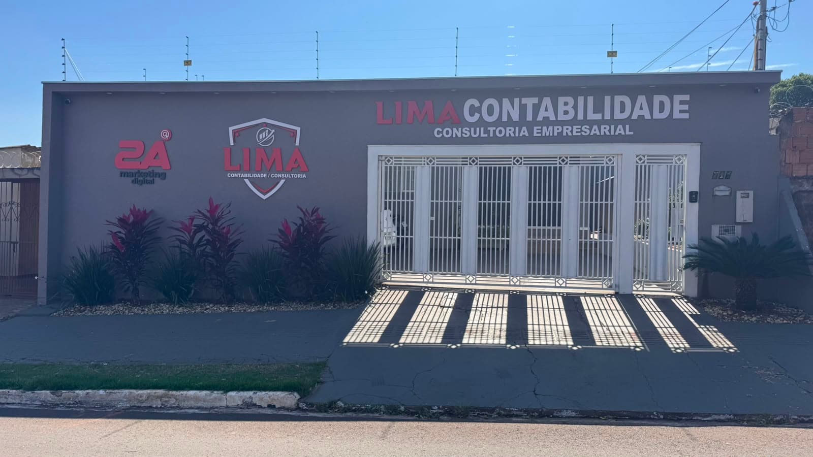Fachada da Lima Contabilidade no Jardim Jockey Club em Campo Grande MS
